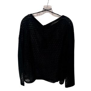 All Saints Devore Rita Shirt Black Size Small NWT All Over S Design